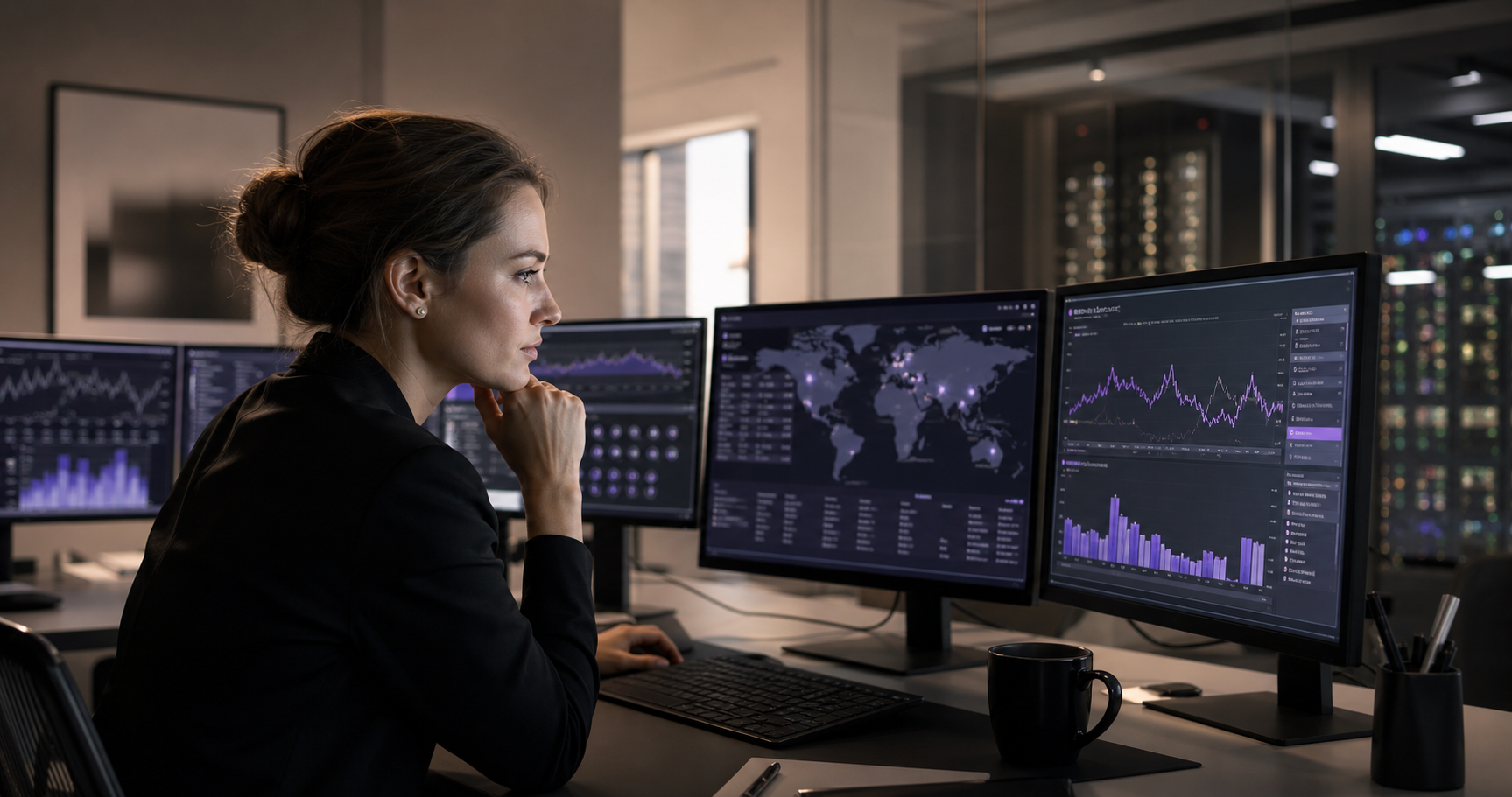 Macroeconomic analyst monitoring live global data releases